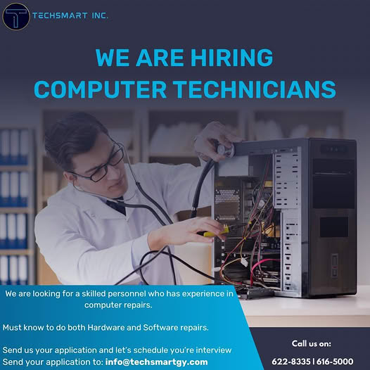 computer technician job in guyana