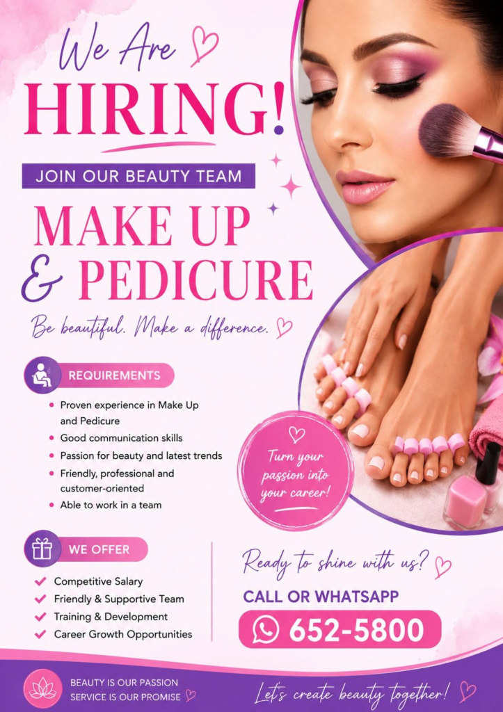make up and pedicure job in guyana