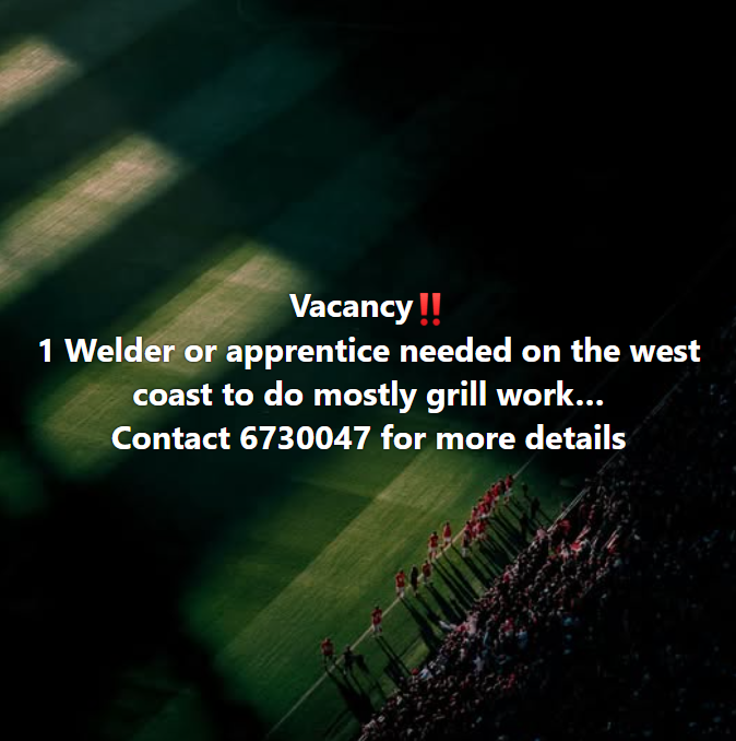 welder job in guyana