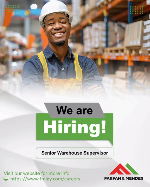 warehouse supervisor job in guyana