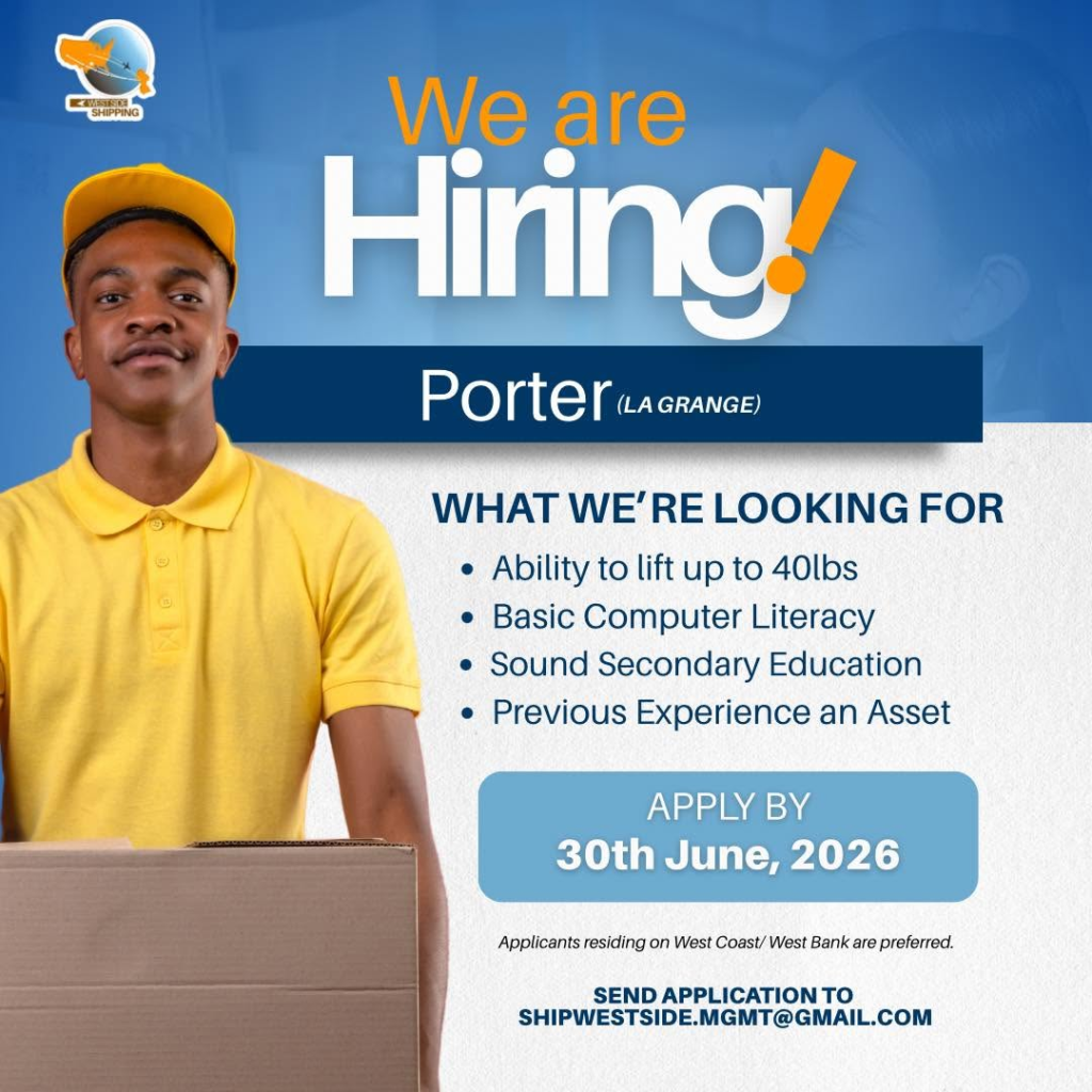 porter job in guyana