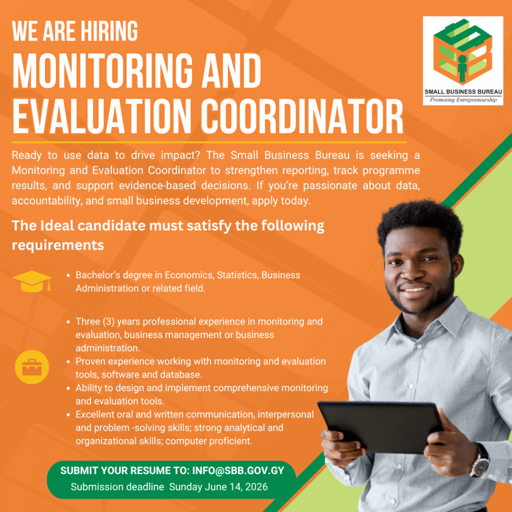 hiring in guyana today