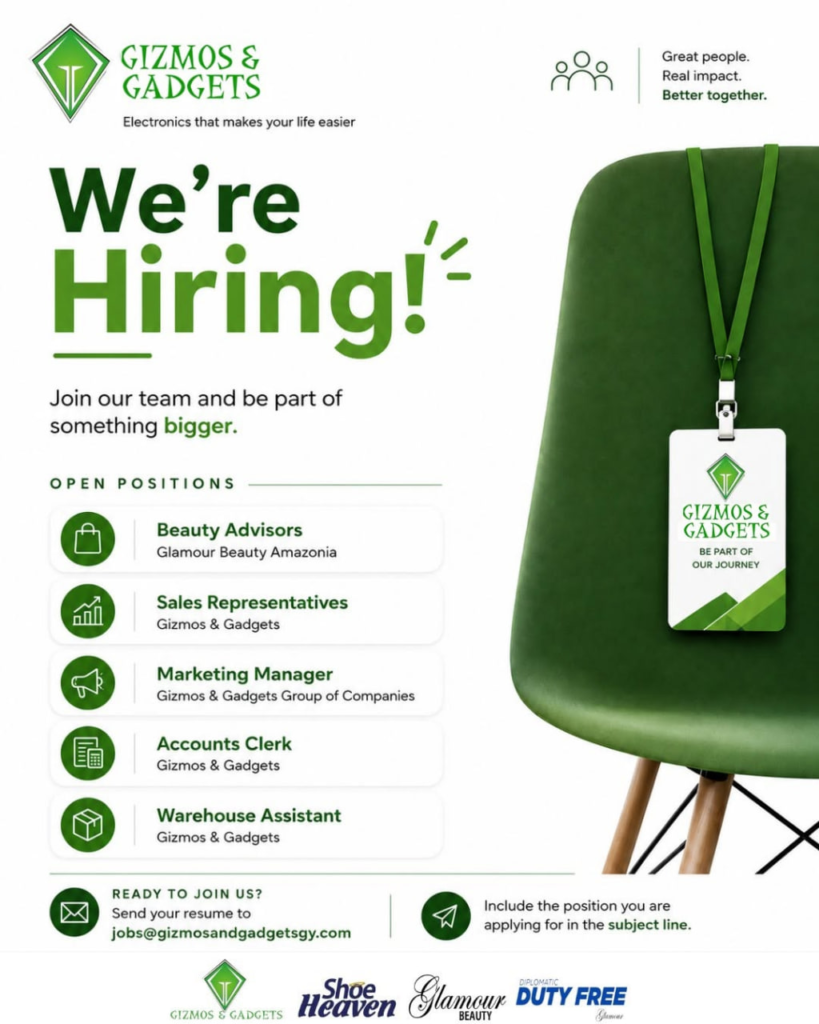 jobs in guyana