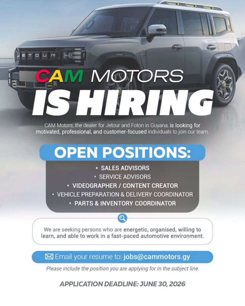 vacancy guyana