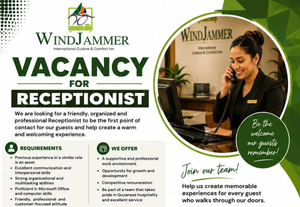 jobs in guyana
Urgent jobs in guyana
Vacancies in Guyana 2026
Urgent vacancies in Guyana