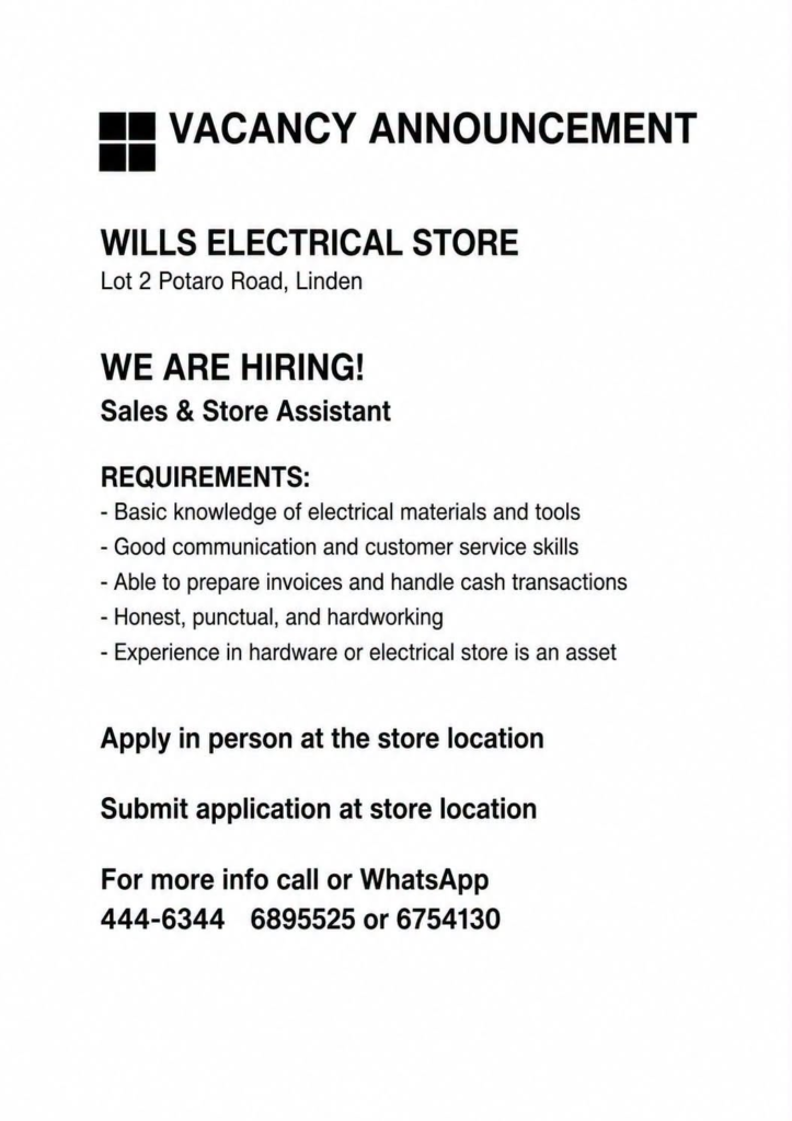 jobs in guyana
Urgent jobs in guyana
Vacancies in Guyana 2026
Urgent vacancies in Guyana