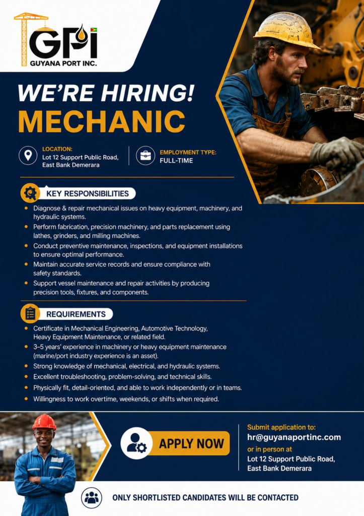 jobs in guyana
Urgent jobs in guyana
Vacancies in Guyana 2026
Urgent vacancies in Guyana