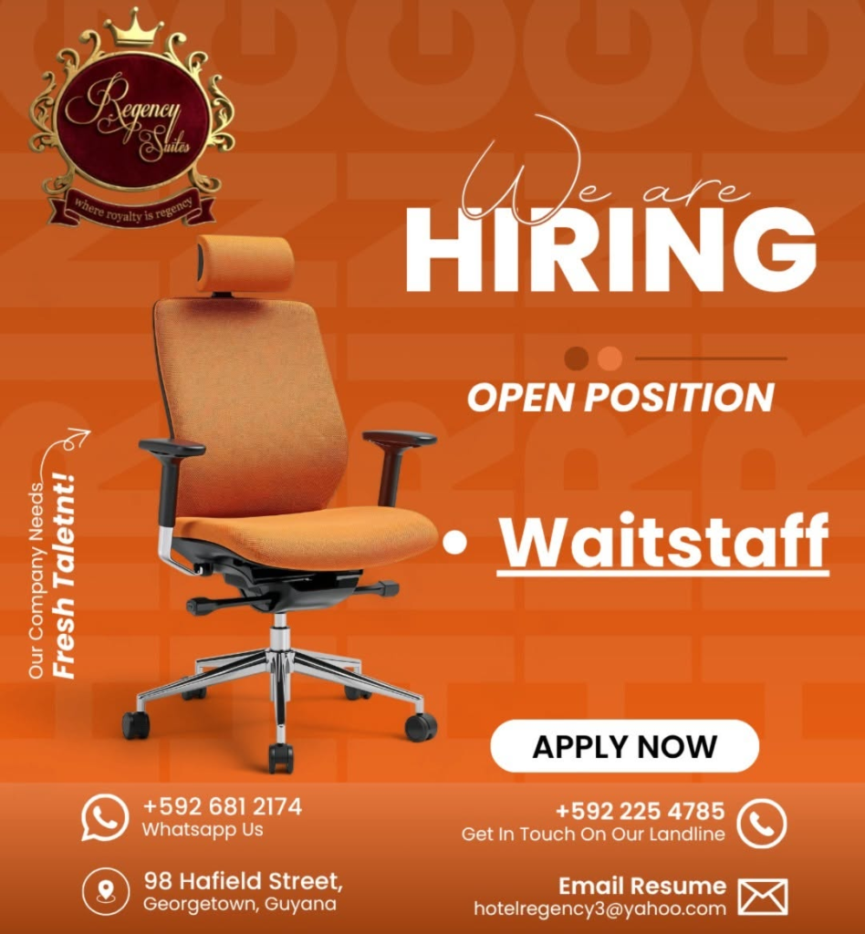 Jobs in Guyana
Urgent Jobs in Guyana
Urgent Vacancies in Guyana
Vacancies in Guyana 2026
Latest Vacancies in Guyana 2026
Part-Time Jobs in Guyana
Jobs in Guyana for Foreigners
Work From Home Jobs in Guyana
Driver Jobs in Guyana
High-Paying Jobs in Guyana
No Experience Jobs in Guyana
Jobs in Guyana with No Experience Required
Latest Jobs in Guyana
New Jobs in Guyana
Jobs Hiring Now in Guyana
Immediate Hiring in Guyana
Full-Time Jobs in Guyana
Entry-Level Jobs in Guyana
Online Jobs in Guyana
Government Jobs in Guyana
Oil and Gas Jobs in Guyana
Remote Jobs in Guyana
Female Jobs in Guyana
Jobs in Georgetown, Guyana
Jobs in Berbice, Guyana
Jobs in Linden, Guyana
Weekend Jobs in Guyana