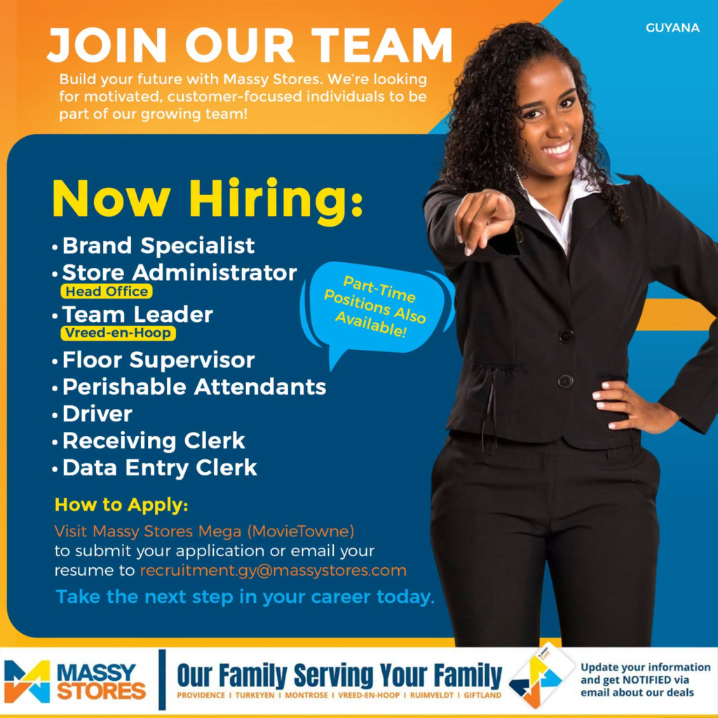 Jobs in Guyana
Urgent Jobs in Guyana
Urgent Vacancies in Guyana
Vacancies in Guyana 2026
Latest Vacancies in Guyana 2026
Part-Time Jobs in Guyana
Jobs in Guyana for Foreigners
Work From Home Jobs in Guyana
Driver Jobs in Guyana
High-Paying Jobs in Guyana
No Experience Jobs in Guyana
Jobs in Guyana with No Experience Required
Latest Jobs in Guyana
New Jobs in Guyana
Jobs Hiring Now in Guyana
Immediate Hiring in Guyana
Full-Time Jobs in Guyana
Entry-Level Jobs in Guyana
Online Jobs in Guyana
Government Jobs in Guyana
Oil and Gas Jobs in Guyana
Remote Jobs in Guyana
Female Jobs in Guyana
Jobs in Georgetown, Guyana
Jobs in Berbice, Guyana
Jobs in Linden, Guyana
Weekend Jobs in Guyana