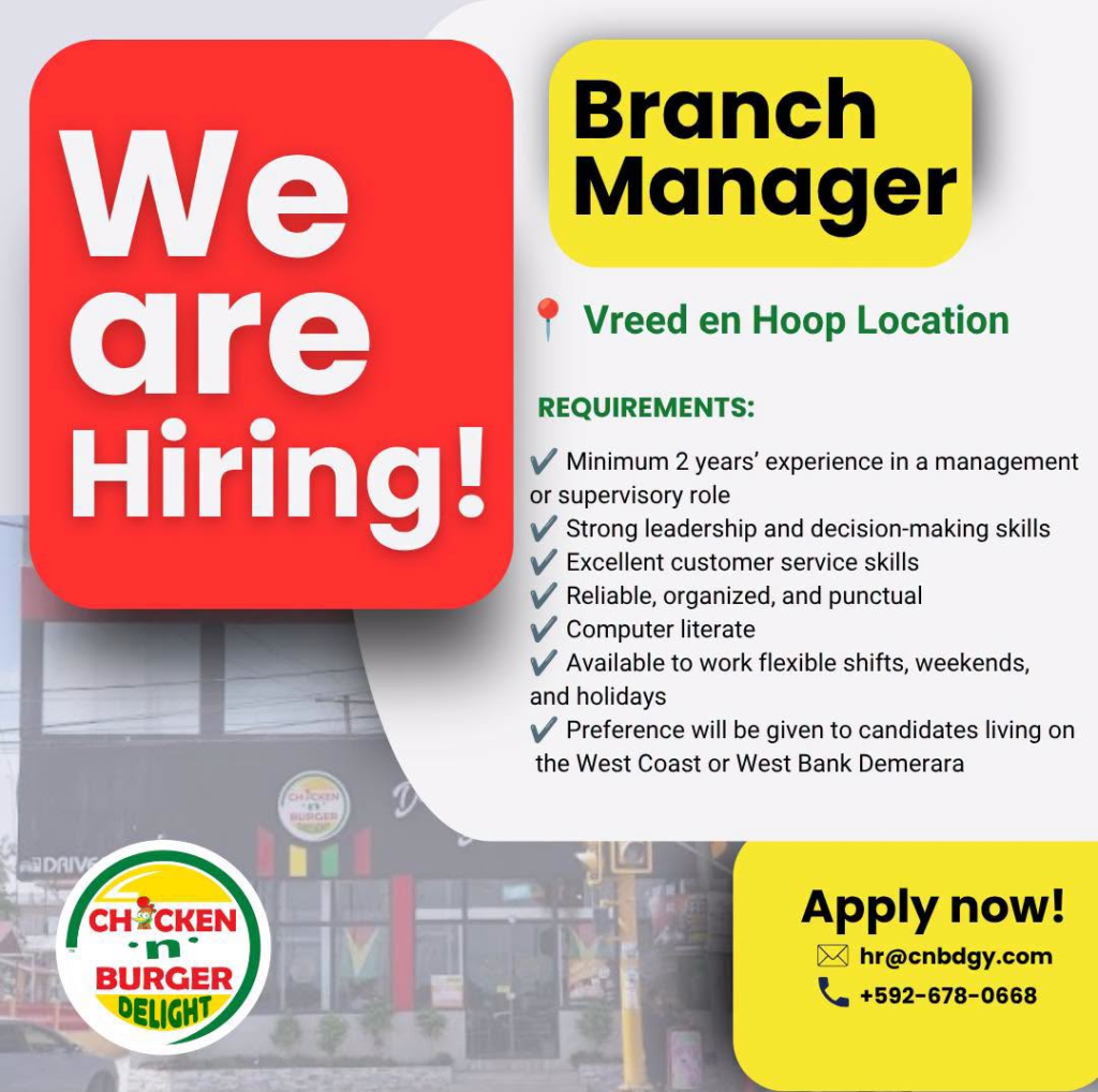 Jobs in Guyana
Urgent Jobs in Guyana
Urgent Vacancies in Guyana
Vacancies in Guyana 2026
Latest Vacancies in Guyana 2026
Part-Time Jobs in Guyana
Jobs in Guyana for Foreigners
Work From Home Jobs in Guyana
Driver Jobs in Guyana
High-Paying Jobs in Guyana
No Experience Jobs in Guyana
Jobs in Guyana with No Experience Required
Latest Jobs in Guyana
New Jobs in Guyana
Jobs Hiring Now in Guyana
Immediate Hiring in Guyana
Full-Time Jobs in Guyana
Entry-Level Jobs in Guyana
Online Jobs in Guyana
Government Jobs in Guyana
Oil and Gas Jobs in Guyana
Remote Jobs in Guyana
Female Jobs in Guyana
Jobs in Georgetown, Guyana
Jobs in Berbice, Guyana
Jobs in Linden, Guyana
Weekend Jobs in Guyana