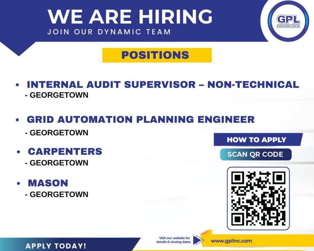 Jobs in Guyana
Urgent Jobs in Guyana
Urgent Vacancies in Guyana
Vacancies in Guyana 2026
Latest Vacancies in Guyana 2026
Part-Time Jobs in Guyana
Jobs in Guyana for Foreigners
Work From Home Jobs in Guyana
Driver Jobs in Guyana
High-Paying Jobs in Guyana
No Experience Jobs in Guyana
Jobs in Guyana with No Experience Required
Latest Jobs in Guyana
New Jobs in Guyana
Jobs Hiring Now in Guyana
Immediate Hiring in Guyana
Full-Time Jobs in Guyana
Entry-Level Jobs in Guyana
Online Jobs in Guyana
Government Jobs in Guyana
Oil and Gas Jobs in Guyana
Remote Jobs in Guyana
Female Jobs in Guyana
Jobs in Georgetown, Guyana
Jobs in Berbice, Guyana
Jobs in Linden, Guyana
Weekend Jobs in Guyana