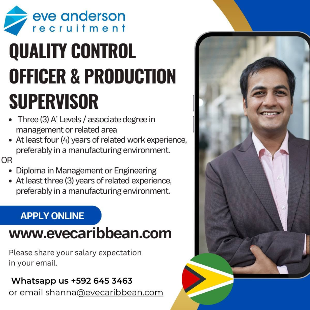 Jobs in Guyana
Urgent Jobs in Guyana
Urgent Vacancies in Guyana
Vacancies in Guyana 2026
Latest Vacancies in Guyana 2026
Part-Time Jobs in Guyana
Jobs in Guyana for Foreigners
Work From Home Jobs in Guyana
Driver Jobs in Guyana
High-Paying Jobs in Guyana
No Experience Jobs in Guyana
Jobs in Guyana with No Experience Required
Latest Jobs in Guyana
New Jobs in Guyana
Jobs Hiring Now in Guyana
Immediate Hiring in Guyana
Full-Time Jobs in Guyana
Entry-Level Jobs in Guyana
Online Jobs in Guyana
Government Jobs in Guyana
Oil and Gas Jobs in Guyana
Remote Jobs in Guyana
Female Jobs in Guyana
Jobs in Georgetown, Guyana
Jobs in Berbice, Guyana
Jobs in Linden, Guyana
Weekend Jobs in Guyana