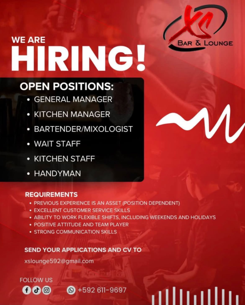 Jobs in Guyana
Urgent Jobs in Guyana
Urgent Vacancies in Guyana
Vacancies in Guyana 2026
Latest Vacancies in Guyana 2026
Part-Time Jobs in Guyana
Jobs in Guyana for Foreigners
Work From Home Jobs in Guyana
Driver Jobs in Guyana
High-Paying Jobs in Guyana
No Experience Jobs in Guyana
Jobs in Guyana with No Experience Required
Latest Jobs in Guyana
New Jobs in Guyana
Jobs Hiring Now in Guyana
Immediate Hiring in Guyana
Full-Time Jobs in Guyana
Entry-Level Jobs in Guyana
Online Jobs in Guyana
Government Jobs in Guyana
Oil and Gas Jobs in Guyana
Remote Jobs in Guyana
Female Jobs in Guyana
Jobs in Georgetown, Guyana
Jobs in Berbice, Guyana
Jobs in Linden, Guyana
Weekend Jobs in Guyana