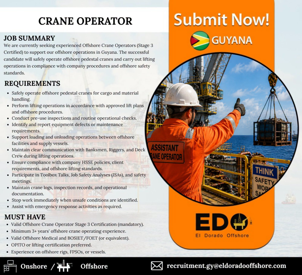 Jobs in Guyana
Urgent Jobs in Guyana
Urgent Vacancies in Guyana
Vacancies in Guyana 2026
Latest Vacancies in Guyana 2026
Part-Time Jobs in Guyana
Jobs in Guyana for Foreigners
Work From Home Jobs in Guyana
Driver Jobs in Guyana
High-Paying Jobs in Guyana
No Experience Jobs in Guyana
Jobs in Guyana with No Experience Required
Latest Jobs in Guyana
New Jobs in Guyana
Jobs Hiring Now in Guyana
Immediate Hiring in Guyana
Full-Time Jobs in Guyana
Entry-Level Jobs in Guyana
Online Jobs in Guyana
Government Jobs in Guyana
Oil and Gas Jobs in Guyana
Remote Jobs in Guyana
Female Jobs in Guyana
Jobs in Georgetown, Guyana
Jobs in Berbice, Guyana
Jobs in Linden, Guyana
Weekend Jobs in Guyana