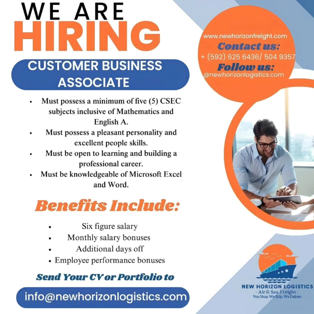 Jobs in Guyana
Urgent Jobs in Guyana
Urgent Vacancies in Guyana
Vacancies in Guyana 2026
Latest Vacancies in Guyana 2026
Part-Time Jobs in Guyana
Jobs in Guyana for Foreigners
Work From Home Jobs in Guyana
Driver Jobs in Guyana
High-Paying Jobs in Guyana
No Experience Jobs in Guyana
Jobs in Guyana with No Experience Required
Latest Jobs in Guyana
New Jobs in Guyana
Jobs Hiring Now in Guyana
Immediate Hiring in Guyana
Full-Time Jobs in Guyana
Entry-Level Jobs in Guyana
Online Jobs in Guyana
Government Jobs in Guyana
Oil and Gas Jobs in Guyana
Remote Jobs in Guyana
Female Jobs in Guyana
Jobs in Georgetown, Guyana
Jobs in Berbice, Guyana
Jobs in Linden, Guyana
Weekend Jobs in Guyana