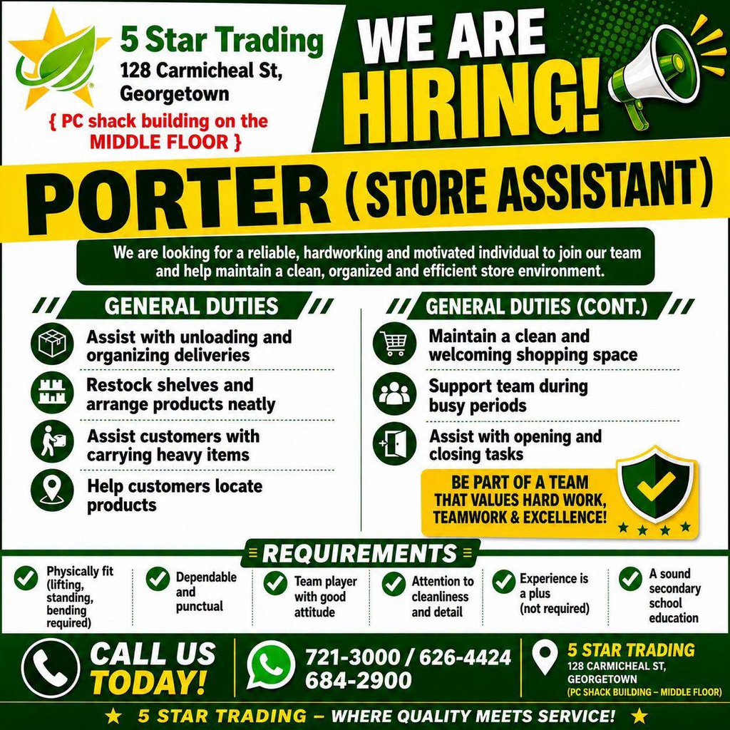 Hiring Porter 
